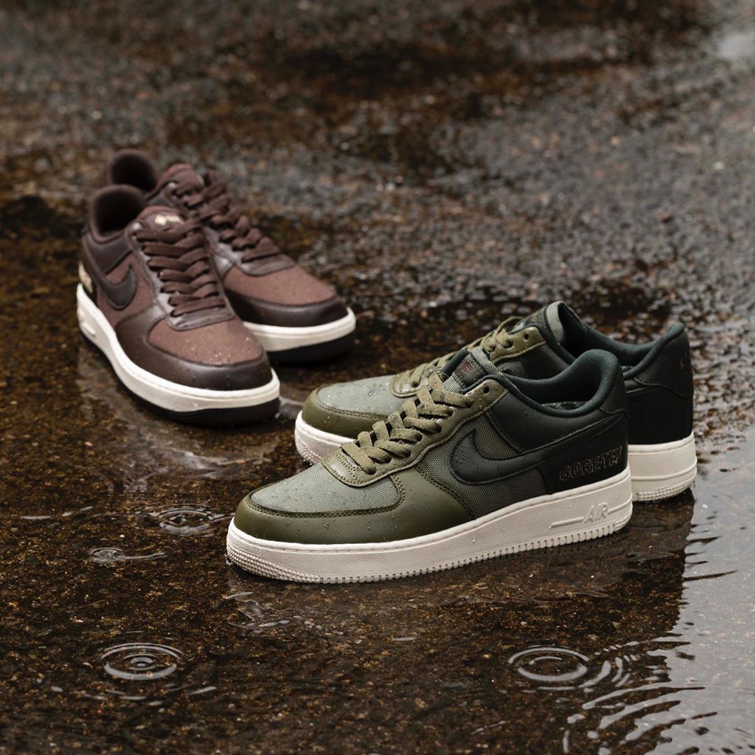 NIKE AIR FORCE 1 LOW GORE-TEX OLIVE & BROWNが10/19に国内発売予定