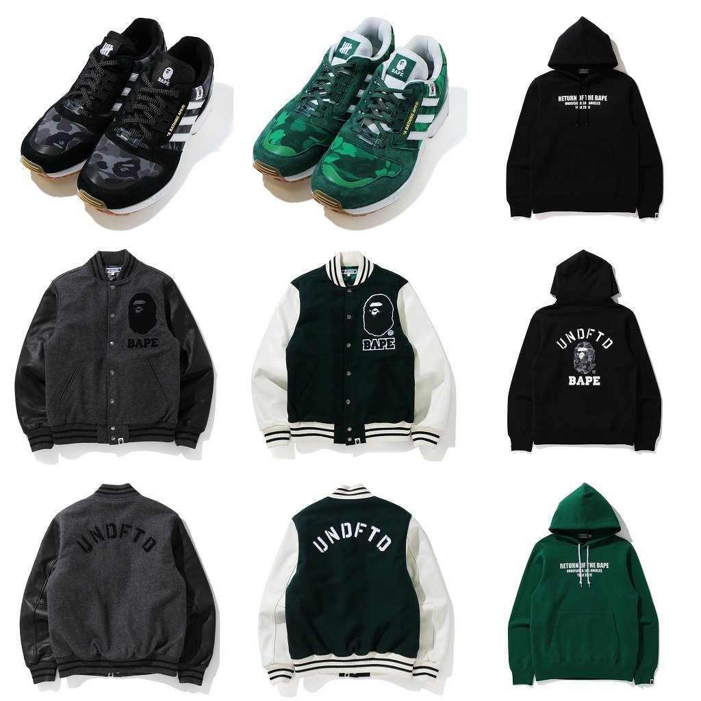 BAPE / A BATHING APE × UNDEFEATED 20AW コラボアイテムが11/14に国内発売予定 | FASHION  EXPRESS（ファッションエクスプレス）