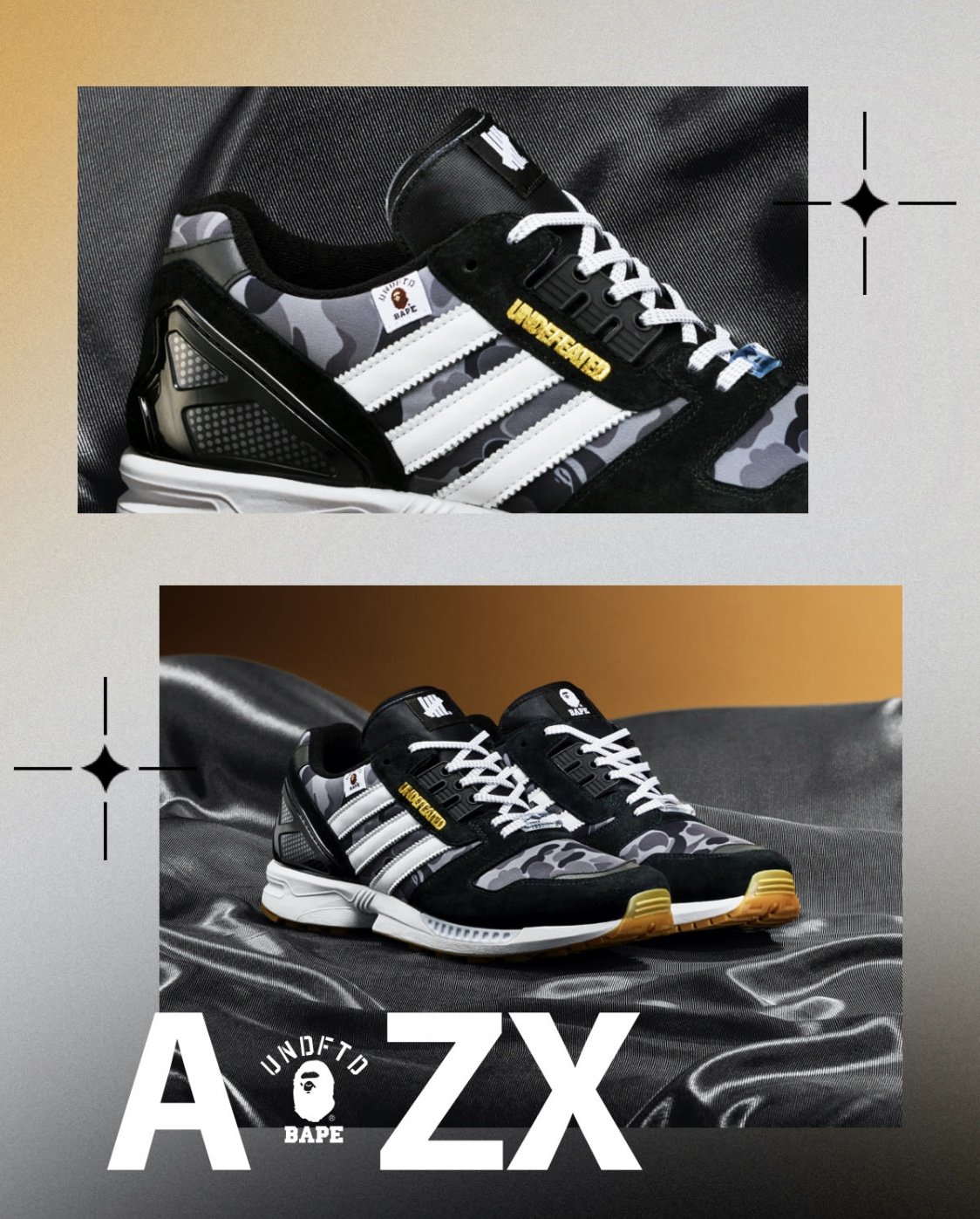 BAPE × UNDEFEATED × adidas ZX 8000が11/12に国内発売予定 | FASHION